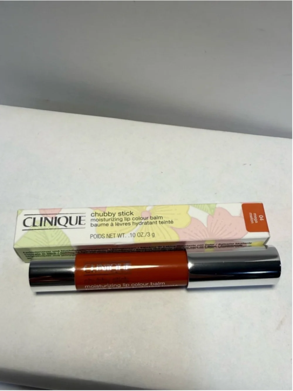 Clinique 04 Mega Melon Chubby Stick Moisturizing Lip Colour Balm Full Size New